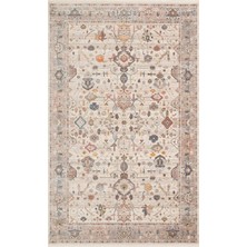Hoom Rugs Petra 01 Krem Gri Makine Halısı