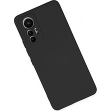 Marsilyan Xiaomi Mi 12 Lite Kılıf Nano Içi Kadife Silikon - Siyah