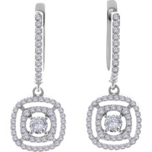 Hakan Mücevherat Taşlı Baget 14 Ayar Altın Küpe