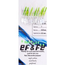 Effe HG3422 10'lu Sabiki Çapari No:7 RENK:3422