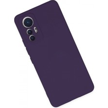 Marsilyan Xiaomi Mi 12 Lite Kılıf Nano Içi Kadife Silikon - Mor