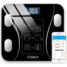 Özbience Siyah Dijital Vücut Ölçüm Cihazı, Kas, Yağ ve Su Oranı Takibi