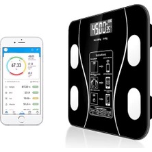 Özbience Dijital Elektronik Tartı, LED Panelli, Yağ ve Su Oranı, Kilo ve Vücut Kitle Ölçüm Cihazı