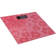 Özbience Pembe Dijital Kişisel Baskül, LCD Ekran, Yüksek Hassasiyetli Ölçüm ve Şık Tasarım