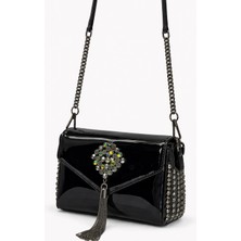 Louisiana Polo Kriste Bell Kadın Çanta Rugan Siyah 26470