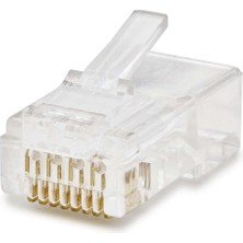 Lokiboo Cat6 Konnektör RJ45 100LÜ Paket Şeffaf HDX5043