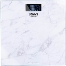 Stilevs Şeffaf ve Şık Cam Banyo Baskülü, Hassas Ölçüm Özelliğiyle Güvenilirlik