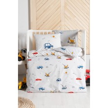 Kanz Ranforce %100 Pamuk Bebek Nevresim Takımı - Digger Cars