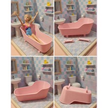 Ada Goods Oyuncak Bebek Küveti | 20 cm Uzunluk | Barbi Bebekler Için Şık Küvet