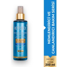 Restorex Hyaluronic ve Glycolic Asitli Sıvı Saç Kremi 200 ml Parlak ve Sağlıklı Saçlar için