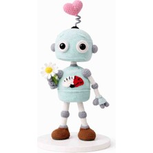 SevseHobi Hubush Kalpbot 40 cm Robot Amigurumi Oyuncak/art Toy