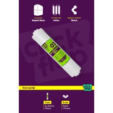 Click Flop Blok Karbon Su Arıtma Filtresi, Kapalı Kasa Cihazlar ile Uyumlu