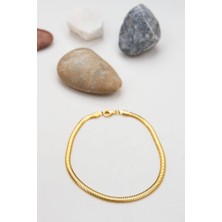 Latif Kuyumcu 22 Ayar Bilezik Balık Sırtı 3mm Yassı Bileklik LKBLK1236