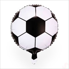 Süsle Bebek ve Parti Siyah Beyaz Futbol Topu Folyo Balon - 45 cm