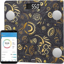 Özbience Renkli Bluetooth Tartı Baskülü, Sağlıklı Yağ ve Vücut Analizi Özelliği