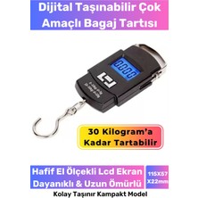 Özbience Dijital Seyahat Bavul Ağırlık Tartısı, 30 kg Kapasite, Taşınabilir ve Çok Amaçlı
