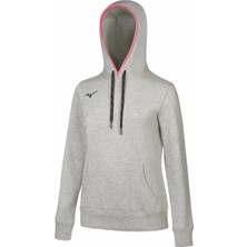 Mizuno Sweat Kapüşonlu Kadın Sweatshirt Gri