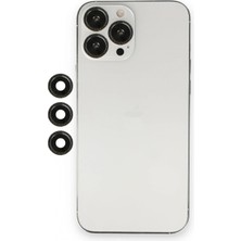 Marsilyan iPhone 12 Pro Max Shine Kamera Lens - Siyah