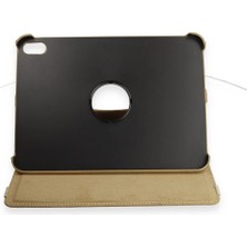 Marsilyan iPad 2022 10.9 (10.nesil) Kılıf 360 Tablet Deri Kılıf - Gold
