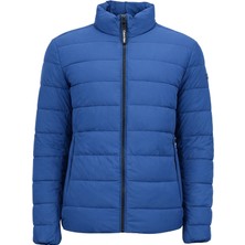Calvin Klein Stretch Standard Jacket CM355297-BLU Erkek Mont Lacivert