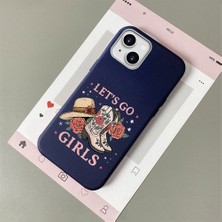 HONTINGA iPhone 15 Plus ile Uyumlu Kılıfı Deri Dokusu Anti Düşme Yumuşak Silikon Telefon Kılıfı Şık Desen K7-3082