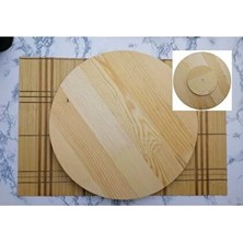 Sween Home Bambu Yuvarlak Model Döner Sunum Tabağı