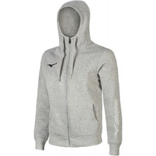 Mizuno Sweat Fermuarlı Kapüşonlu Erkek Sweatshirt Gri