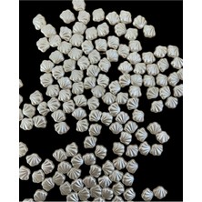 100 Adet Akrilik Plastik Delikli Krem Istiridye Midye Boncuk 10MM B:70