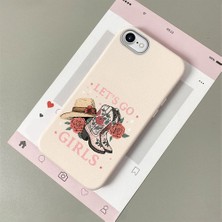 HONTINGA iPhone Se 2020 ile Uyumlu Kılıfı Deri Dokusu Anti Düşme Yumuşak Silikon Telefon Kılıfı Şık Desen K7-3082