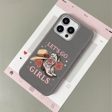 HONTINGA iPhone 14 Pro Max ile Uyumlu Kılıfı Deri Dokusu Anti Düşme Yumuşak Silikon Telefon Kılıfı Şık Desen K7-3082