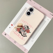 HONTINGA iPhone 16 ile Uyumlu Kılıfı Deri Dokusu Anti Düşme Yumuşak Silikon Telefon Kılıfı Şık Desen K7-3082