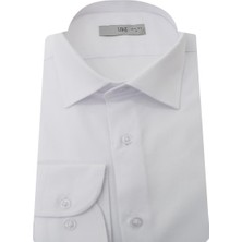 Uki Beyaz Pamuk Saten Gömlek