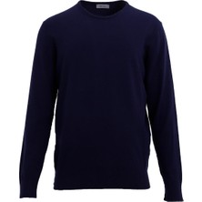 Uki Lacivert Bisiklet Yaka Triko Kazak