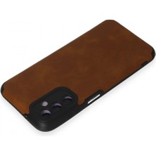 Marsilyan Samsung Galaxy M14 5g Kılıf Loop Deri Silikon - Kahverengi