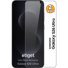 Etiget Samsung Galaxy S26 Ultra 9h Temperli Cam Ekran Koruyucu (2 Adet)