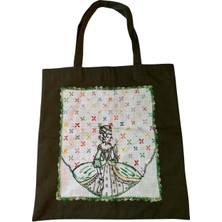 Parlayan Ürünler Parıltı Derneği - Nakış Detaylı El Yapımı Bez Çanta