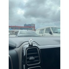 Shhobi Kahve Içen Şirin Kedi Torpido Süsü - Elinde Kahve Tutan Tatlı Kedi Araba Süsü Torpido Aksesuar