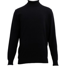 Uki Siyah Tam Balıkçı Yaka Triko Kazak