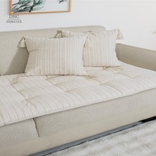 DNC Hometex Keten Koltuk Pedi / Koltuk Şiltesi - Evcil Hayvan Dostu, Makinede Yıkanabilir Ölçü Seçenekli.