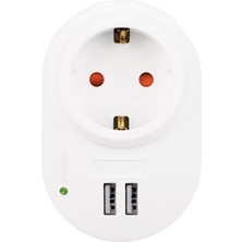 Özbience Ikili Akım Korumalı USB Şarj Prizi, Güçlü ve Güvenli Kullanım