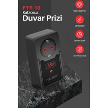 Özbience Termal Akım Koruma Saatli Priz, Tekli Zaman Ayarlı, Isıya Dayanıklı 2500W