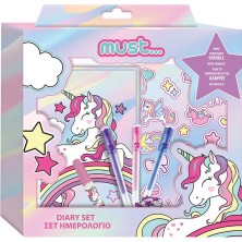 Unıcorn Hediyelik Set-3 Jel Kalem, Stıckers, 60YP. Defter, Boncuk ve Yapıştırıcı