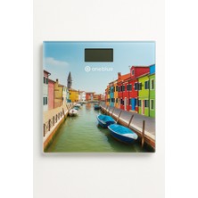 Özbience Renkli Dijital Banyo Baskülü, 180KG, Otomatik, Kg/lb Seçimi, LED Ekran