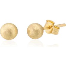 Hakan Mücevherat Top Küpe 14 Ayar Altın