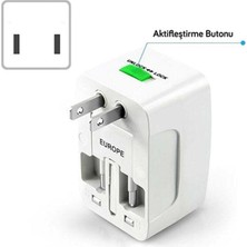 Özbience Çoklu Ülkeler Için Güçlü Seyahat Adaptörü, Akım Korumalı, Priz Dönüştürücü