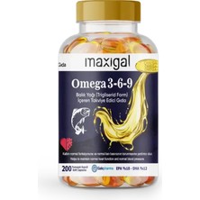 Maxigal Omega 3,6,9 Balık Yağı ( Form) 200 Kapsül Içeren Takviye Edici Gıd