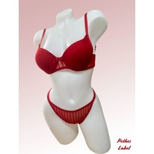 Arel Destekli Sütyen Takımı Simli Baskı