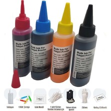 inkjet Hp Deskjet 2320 2710 2720 2721 2723 305 Uyumlu Kartuş Dolum Set Renkli Tek Ebat