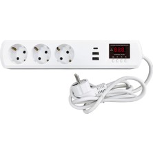 Özbience Çoklu Uzatma Prizi 16A Akım ve Voltaj Koruma, 1,5 Metre