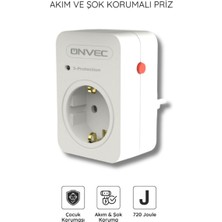 Özbience Güçlü ve Güvenli Tekli Priz, Yüksek Performanslı Elektrik Koruması